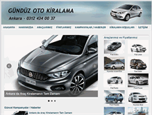 Tablet Screenshot of gunduzrentacar.com